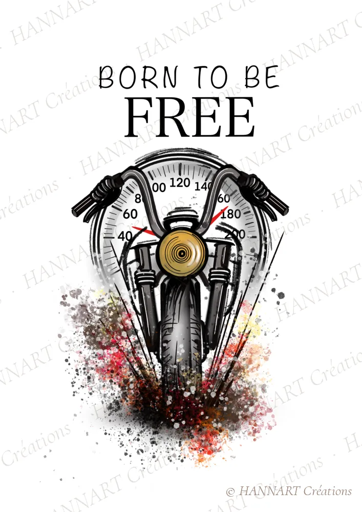 Born to be free – illustration HANNART Créations