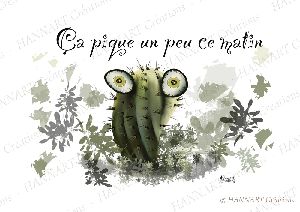 Ça pique – illustration HANNART Créations