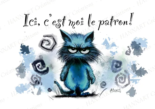 Ici c'est moi le patron – illustration HANNART