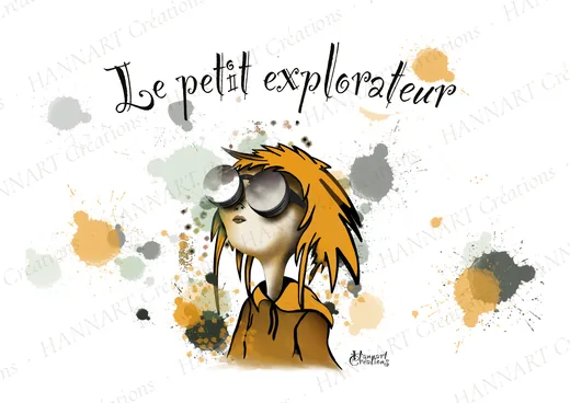 Le petit explorateur – illustration HANNART