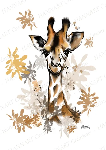 Lola la girafe – illustration HANNART