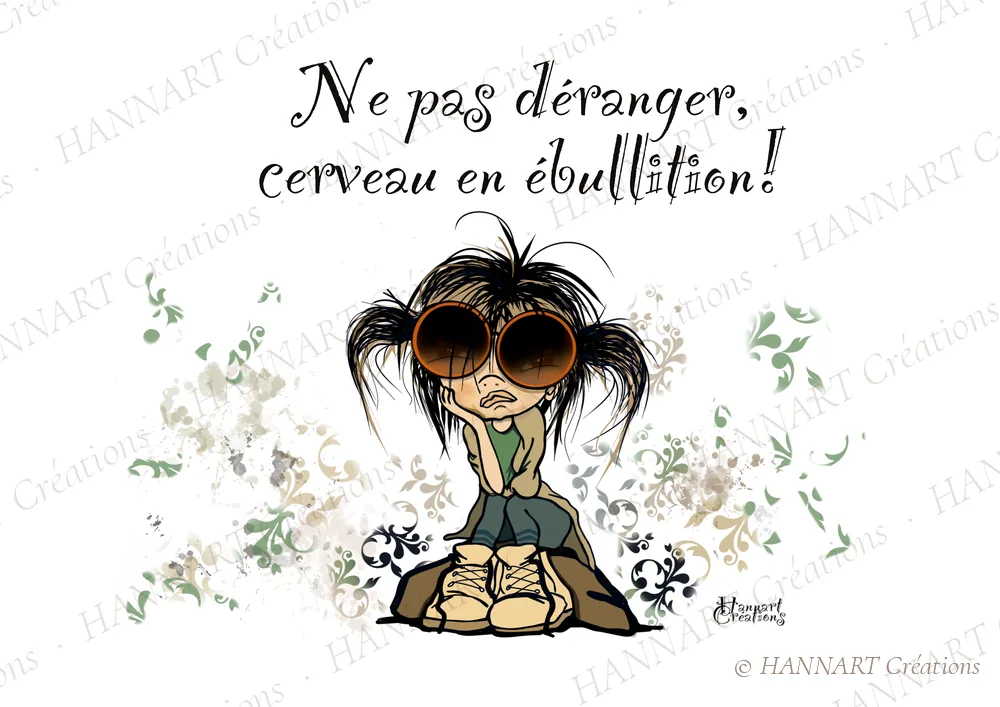 Ne pas déranger – illustration HANNART Créations