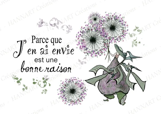 Parce que j'en ai envie – illustration HANNART