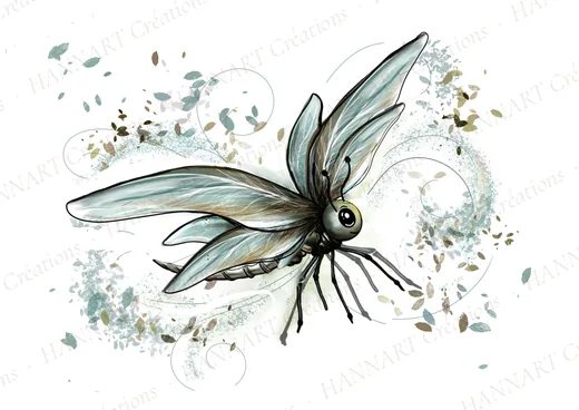 petite libellule – illustration HANNART