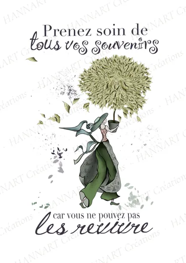 Prenez soins de tous vos souvenirs – illustration HANNART