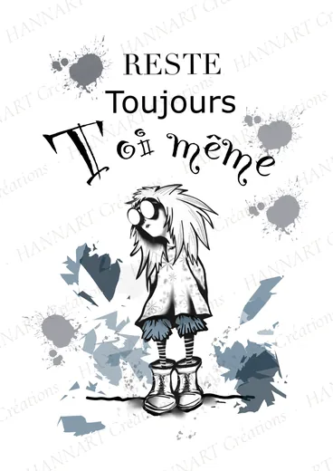 Reste toujours toi même – illustration HANNART