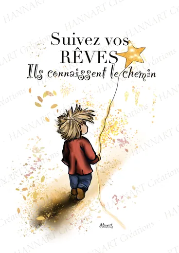 Suivez vos rêves – illustration HANNART