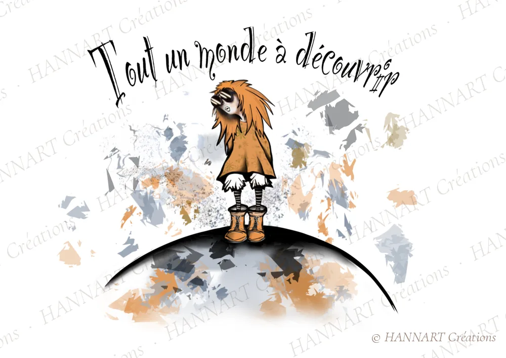 Tout un monde à découvrir – illustration HANNART Créations